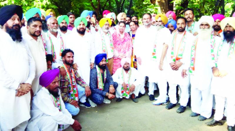 Preneet Kaur and Congress leaders Preneet Kaur and Congress leaders