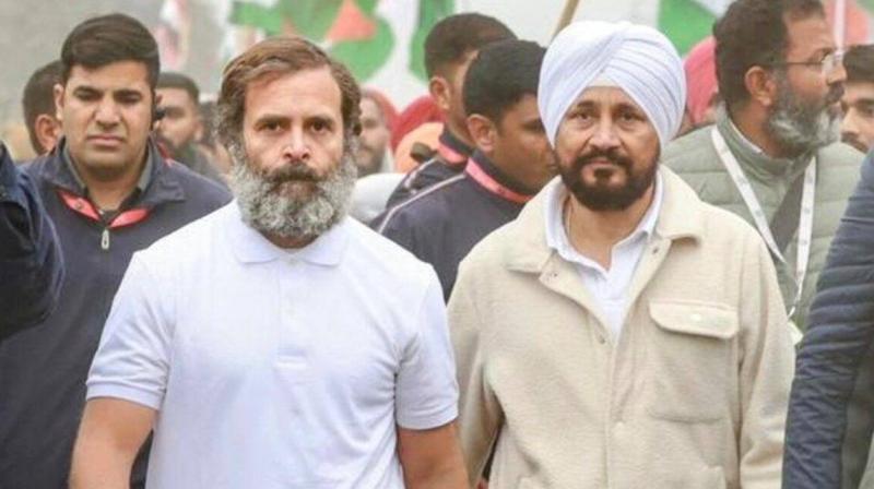 Rahul Gandhi, Charanjit singh Channi 