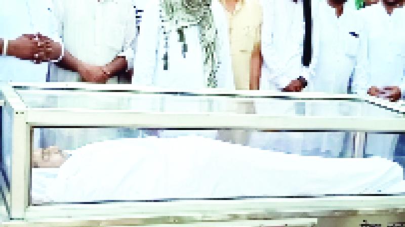 Dead Body of Haider Ali