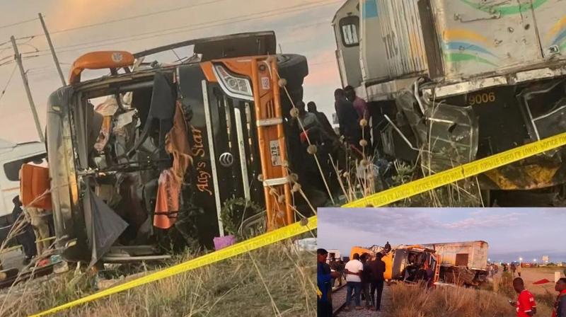 Bus-train collision in Tanzania