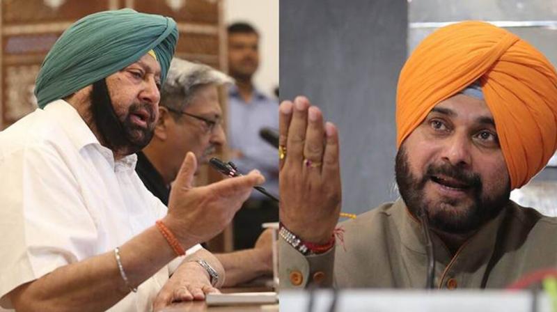 Captain Amarinder Singh and Navjot Singh Sidhu 