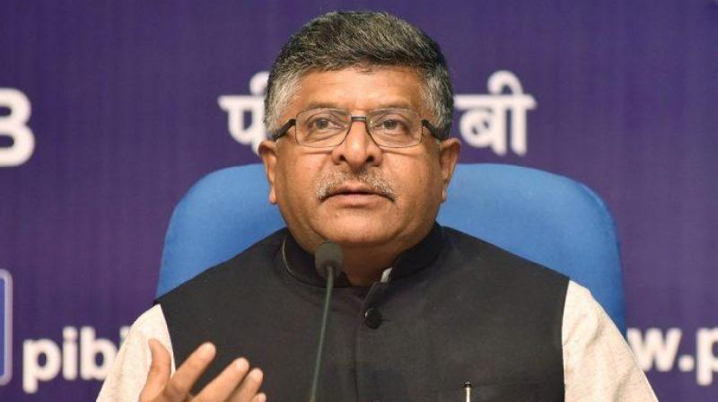 IT Minister Ravi Shankar Prasad 