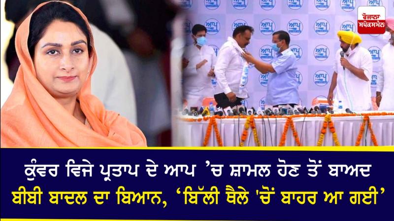 Harsimrat Badal's reaction after Kunwar Pratap join AAP Harsimrat Badal's reaction after Kunwar Pratap join AAP