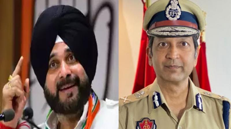 DGP Punjab and Navjot Sidhu DGP Punjab and Navjot Sidhu