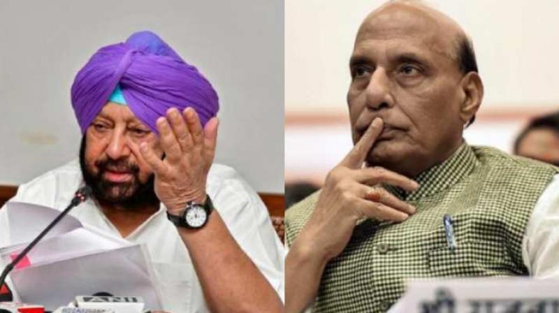 Captain Amarinder Singh and Rajnath Singh Captain Amarinder Singh and Rajnath Singh