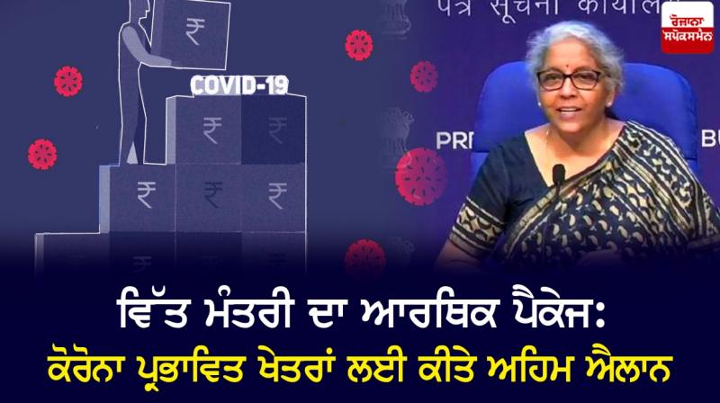 FM Nirmala Sitharaman announces economic relief measures FM Nirmala Sitharaman announces economic relief measures