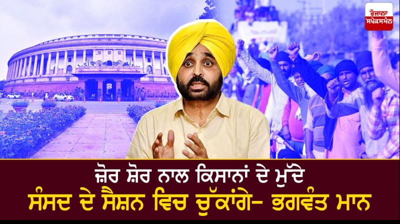We will raise issue of farmers loudly in Parliament session- Bhagwant Mann
