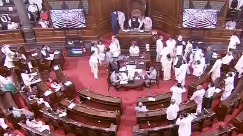 Parliament Monsoon Session: Both Houses of Parliament adjourned till 2pm Parliament Monsoon Session: Both Houses of Parliament adjourned till 2pm