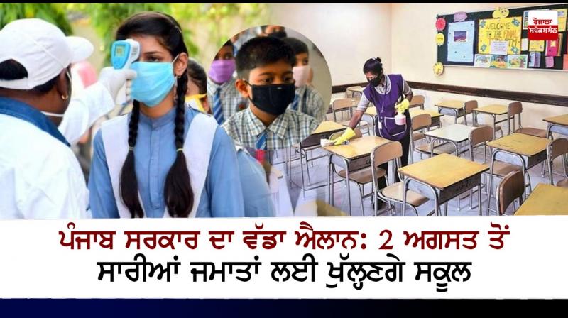 Punjab schools to reopen on Monday Punjab schools to reopen on Monday
