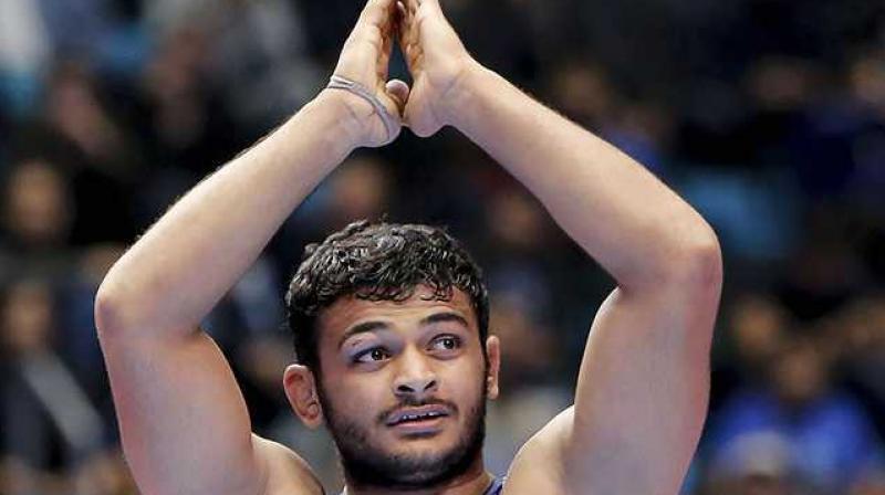 Deepak Punia thrashed out of the semifinals Deepak Punia thrashed out of the semifinals