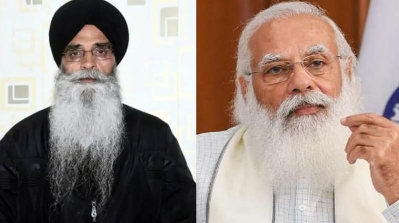 Advocate Harjinder Singh Dhami and PM Modi