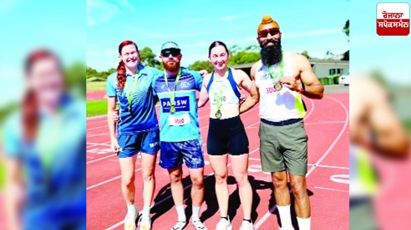Punjabi couple winning gold and silver medals Punjabi couple winning gold and silver medals