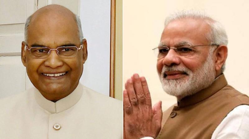 PM modi,  Ram Nath Kovind