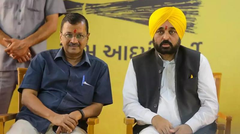 Arvind Kejriwal, Bhagwant Mann Arvind Kejriwal, Bhagwant Mann