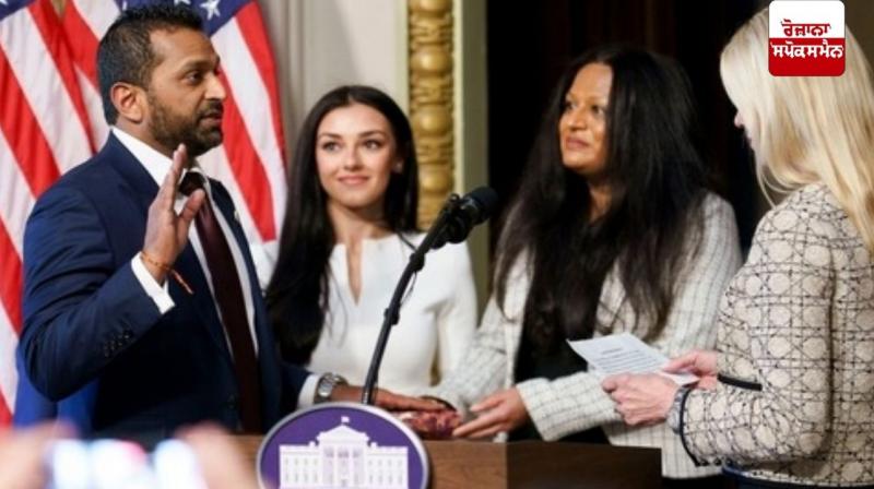 Kash Patel of Indian origin was sworn in as the FBI director by placing his hands on the Bhagavad Gita Kash Patel of Indian origin was sworn in as the FBI director by placing his hands on the Bhagavad Gita