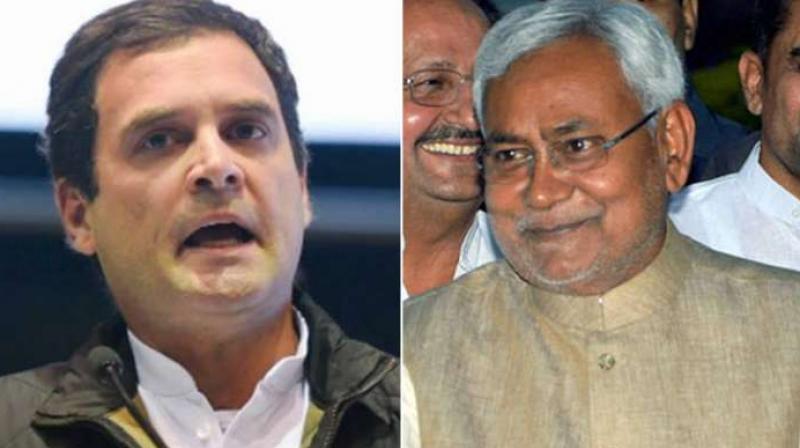 Rahul Gandi, Nitish Kumar 