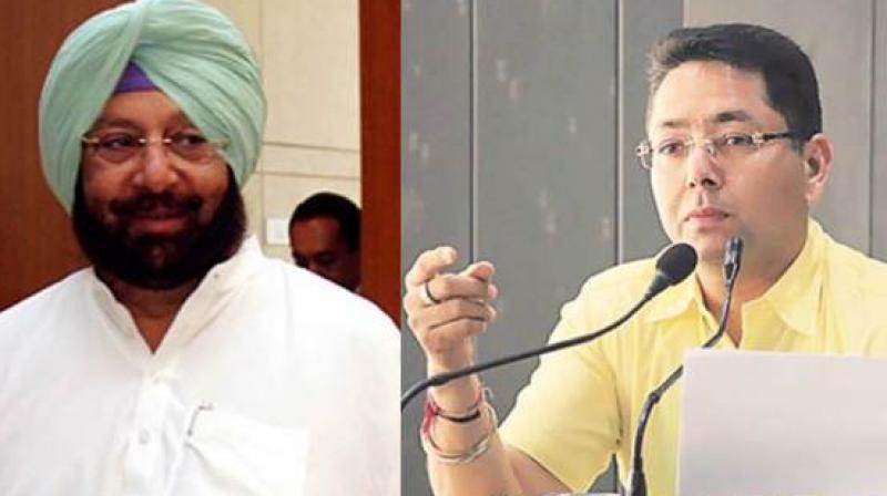 Captain Amrinder with Aman Arora Captain Amrinder with Aman Arora