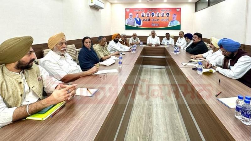 Punjab BJP core committee Meeting on SYL issue Punjab BJP core committee Meeting on SYL issue