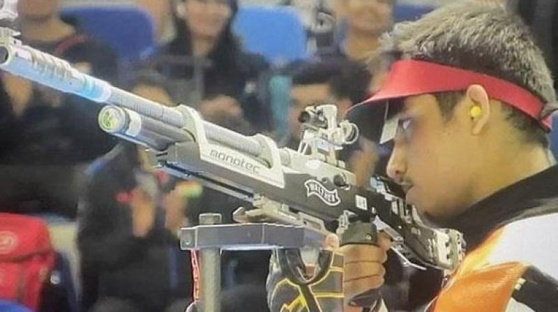 Shooter Rudraksh Patil won Gold Medal Shooter Rudraksh Patil won Gold Medal