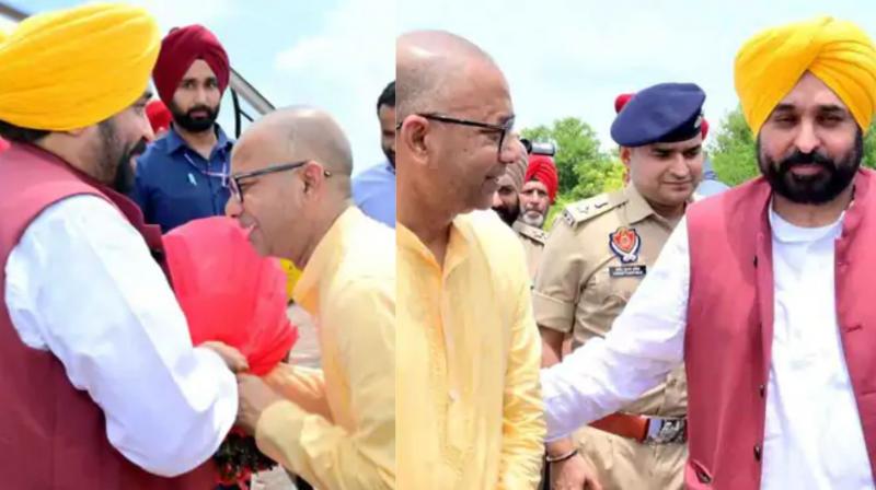 CM Mann inspected Trident Industry, met Padma Shri Rajinder Gupta CM Mann inspected Trident Industry, met Padma Shri Rajinder Gupta