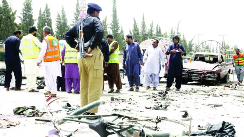 Relief Worker at the blast site