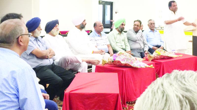 Manpreet Singh Badal During Meeting