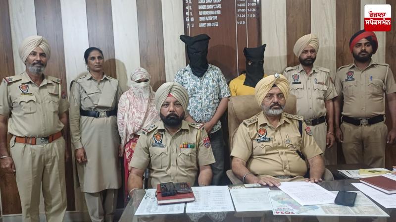 Samrala police arrests husband, wife and supplier with drugs
