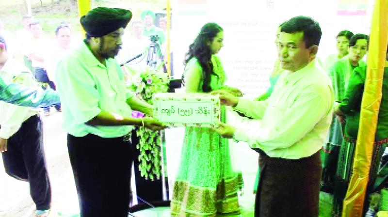 Sikhs planted 550 plants in memory of Guru Nanak Sahib in Myanmar