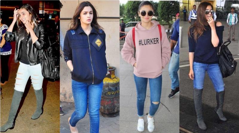Trendy outfits in wardrobe Trendy outfits in wardrobe