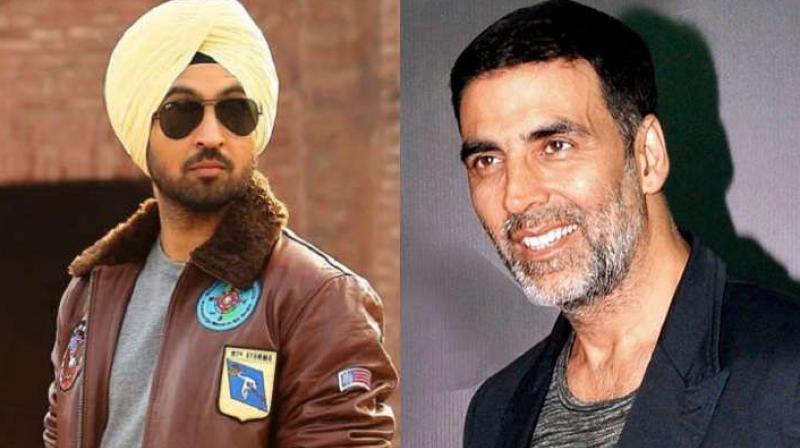 Diljit Dosanjh And Akshay Kumar Diljit Dosanjh And Akshay Kumar