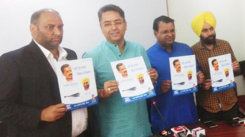 Aam Aadmi Party release its 11-point election manifesto Aam Aadmi Party release its 11-point election manifesto