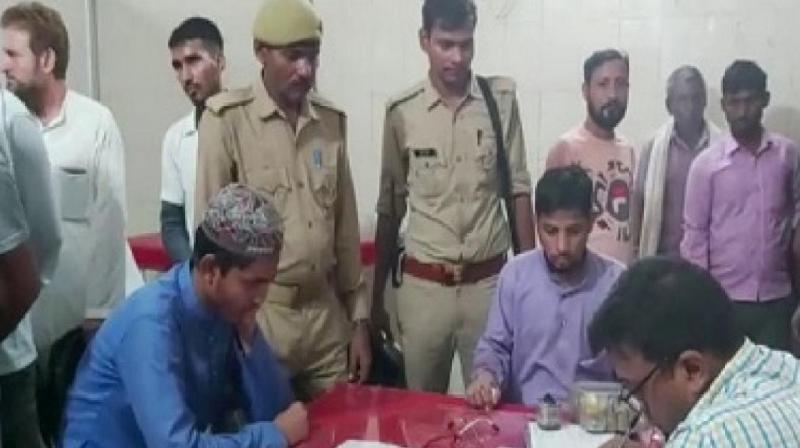 Unnao police claimed no one forced madrasa children to chant jai shri ram Unnao police claimed no one forced madrasa children to chant jai shri ram
