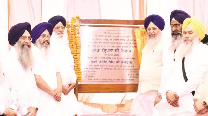 Bhai Longowal laid the foundation stone of the new shelter home