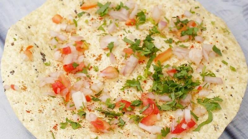 Make masala papad easily at home Make masala papad easily at home