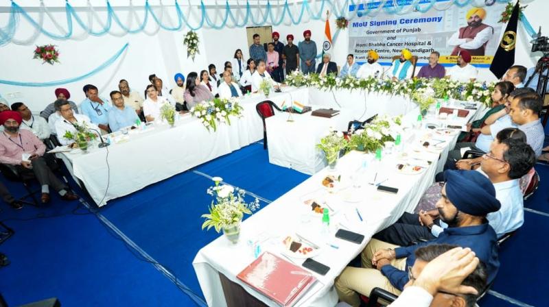 CM inaugurates I.P.D. at Homi Bhabha Cancer Hospital, New Chandigarh. CM inaugurates I.P.D. at Homi Bhabha Cancer Hospital, New Chandigarh.