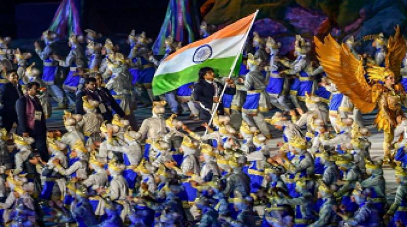 The grand opening of the Asian Games The grand opening of the Asian Games