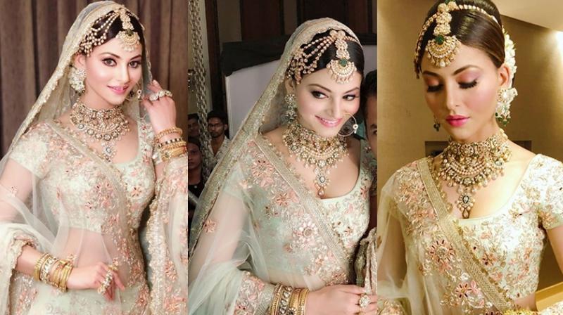 Urvashi in bridal look Urvashi in bridal look