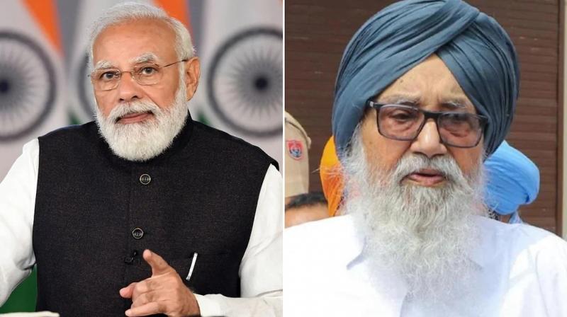 PM Modi spoke to Parkash Singh Badal and enquired about his health
