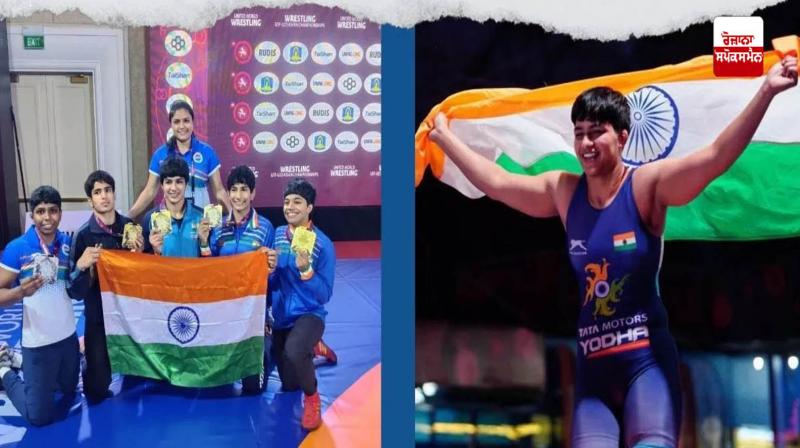 Women wrestlers win title in U-23 Asian Championship Women wrestlers win title in U-23 Asian Championship