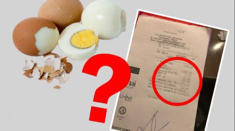 Music composer shocked as hotel charges him Rs 1,672 for 3 eggs Music composer shocked as hotel charges him Rs 1,672 for 3 eggs
