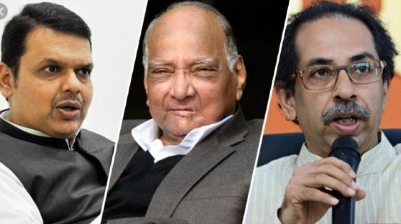 BJP-NCP-Shiv Sena BJP-NCP-Shiv Sena