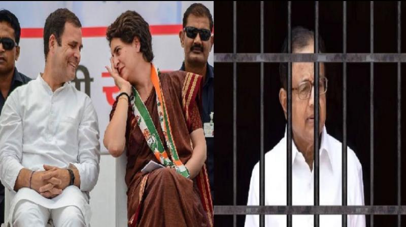 Rahul Gandhi, Priyanka Gandhi Vadra meet P Chidambaram at Tihar Jail