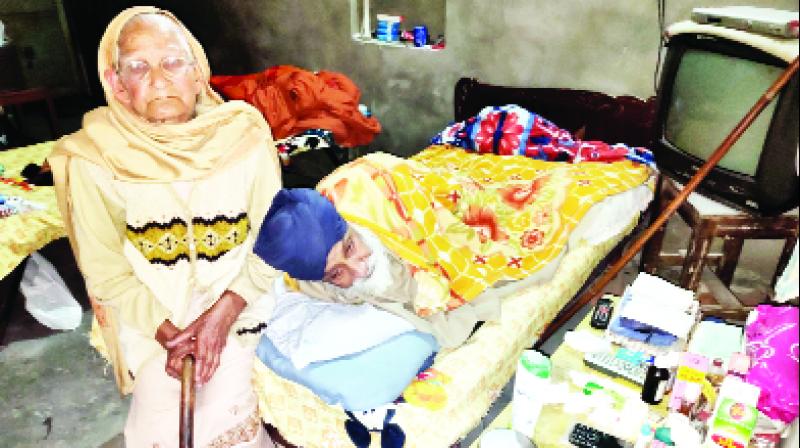 80 years Old mother and her son 80 years Old mother and her son