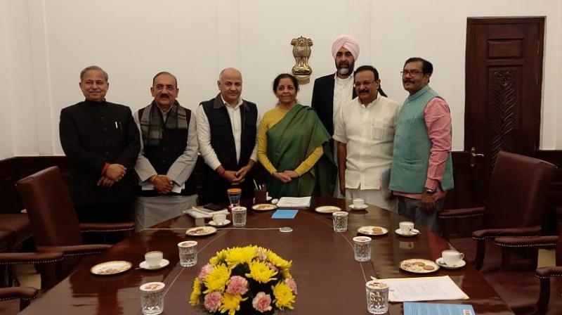 Manpreet Badal Met Nirmala Sitaraman Manpreet Badal Met Nirmala Sitaraman
