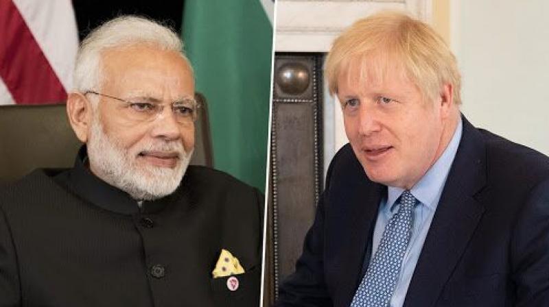 Boris Johnson and PM Modi Boris Johnson and PM Modi