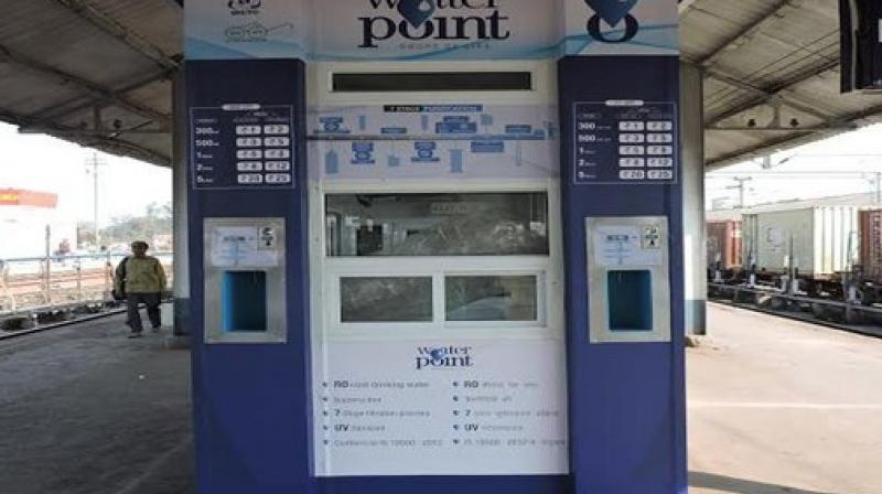 water vending machine at railway station water vending machine at railway station