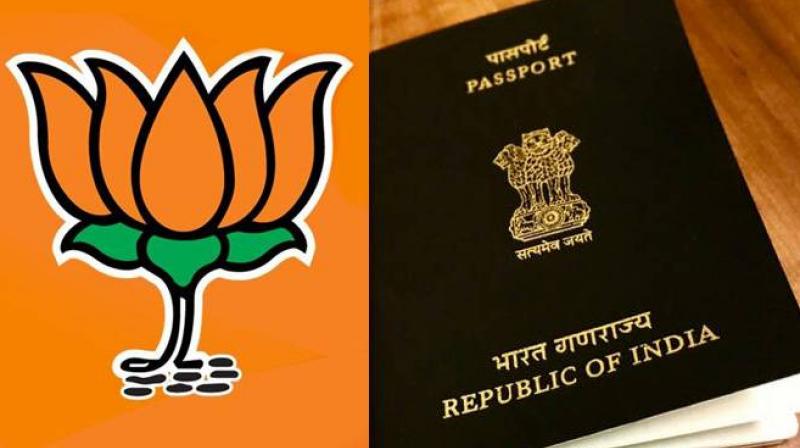 Lotus on new Indian passports 