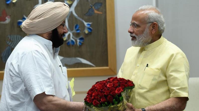 Narendra Modi and Captain Amarinder Singh Narendra Modi and Captain Amarinder Singh
