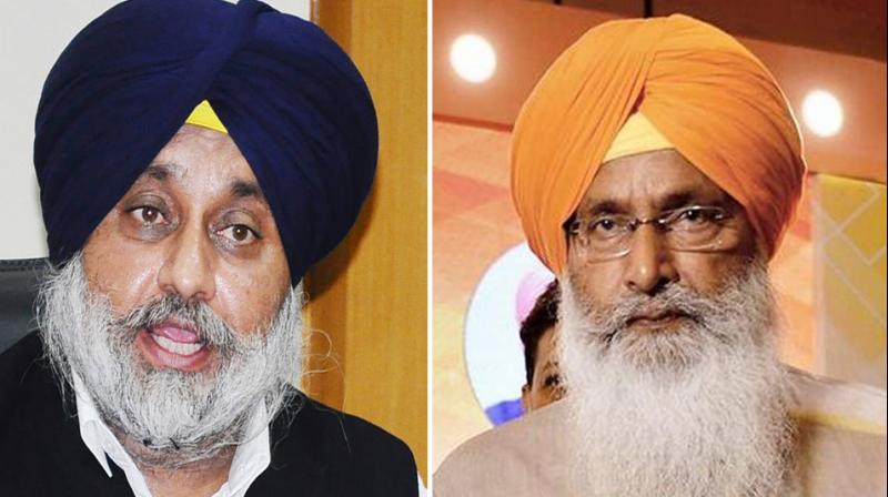 Sukhbir Badal and Sukhdev Singh Dhindsa