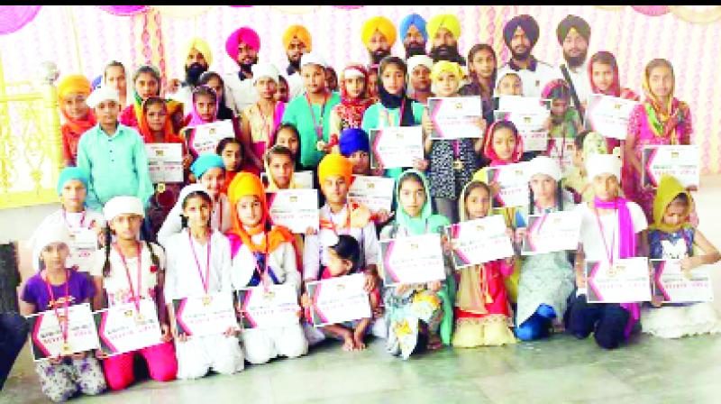 Honored children in camp Honored children in camp